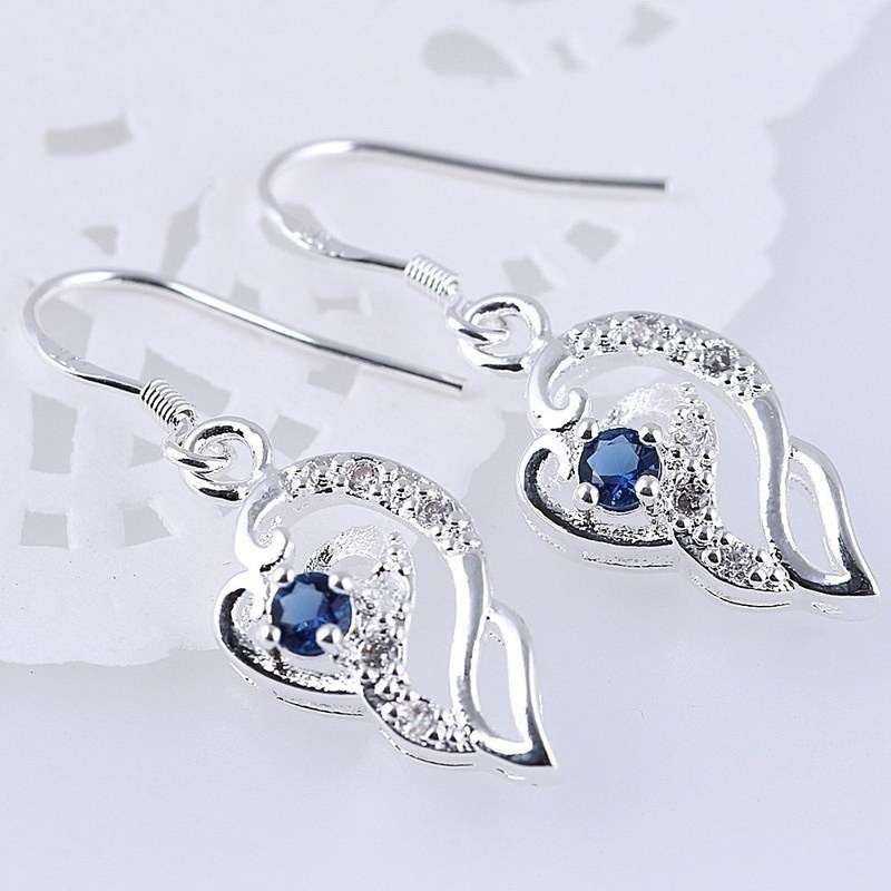 Fake deals sapphire earrings