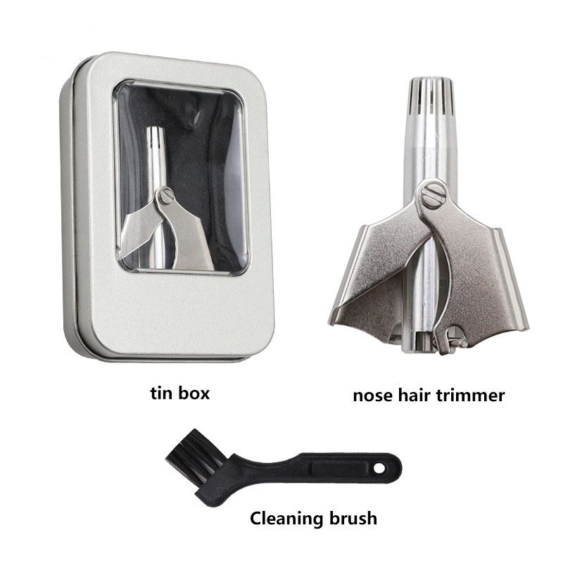 1pc Ear And Nose Hair Trimmer Stainless Steel And Painless With 12 Double Edged Blades Universal For Men And Women Battery Free Waterproof Small And Easy To Clean And Carry - Beauty 1pc Ear And Nose Hair Trimmer Stainless Steel And Painless With 12 Double Edged Blades Universal For Men And Women Battery Free Waterproof Small And Easy To Clean And Carry - Beauty