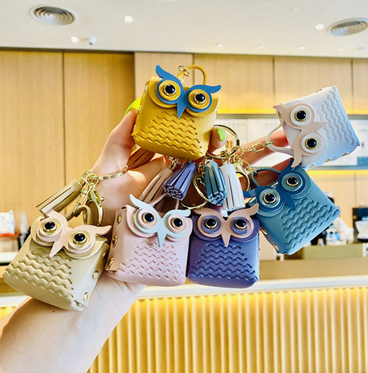 Cute Cartoon Owl Coin Purse Keyring - Perfect Gift For Men & Women - With  Lobster Clasp - Temu