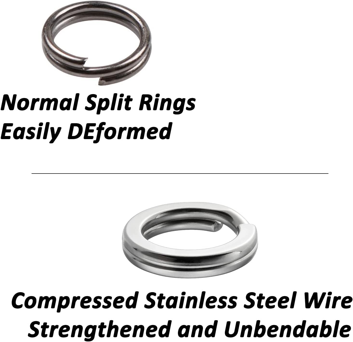 High strength Stainless Steel Fishing Split Rings Double - Temu