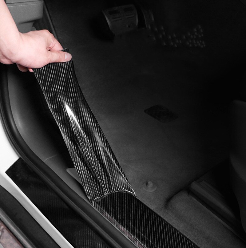 Carbon Faser Decals Paster Anti Scratch Abdeckung Auto