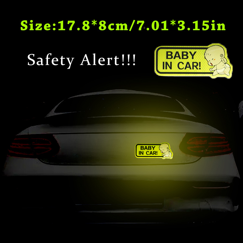 1pc bébé dans la voiture réfléchissant avertissement bande