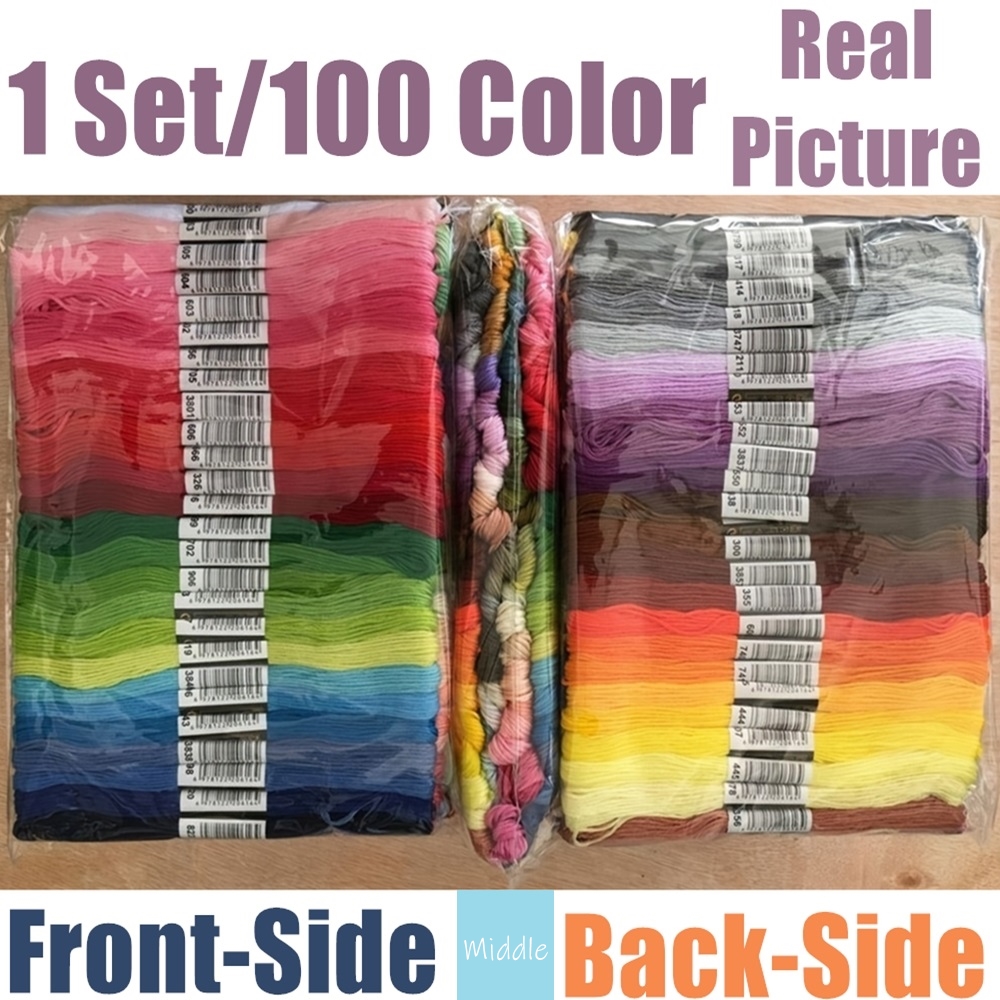 100 Colors Cross Stitch Thread Set With 5 Accessories