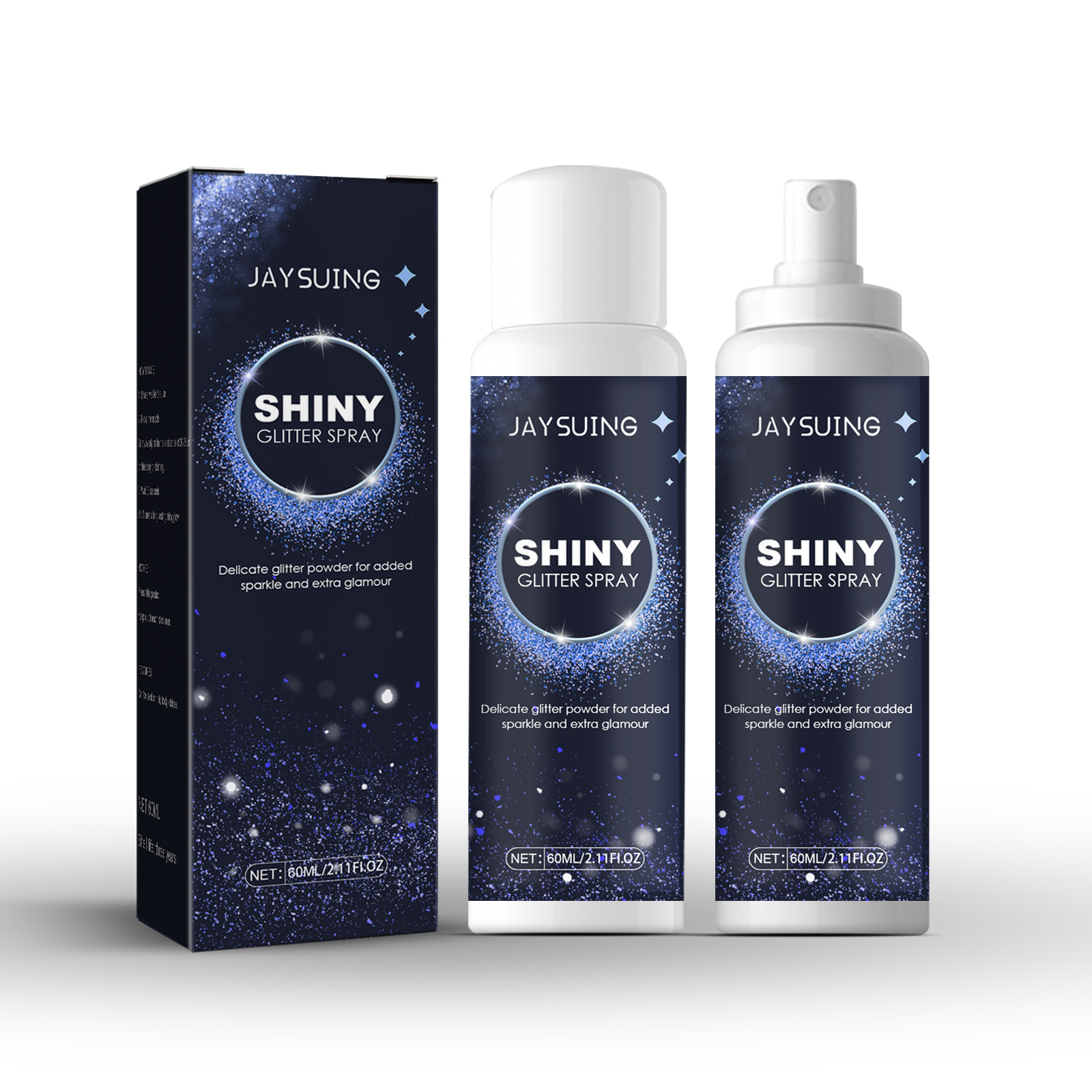 Shiny Glitter Spray, Body Glitter Spray, Hair Glitter Spray, Glitter Spray  for Hair and Body (2.11 oz)
