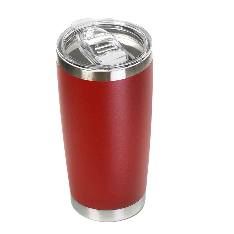 OXO 20 oz. Chili Red Stainless Steel Thermal Travel Mug with