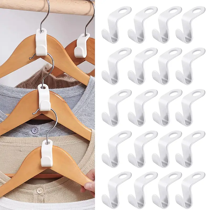 Clothes Hanger Connector Hooks Space Saving Hanger Extender - Temu