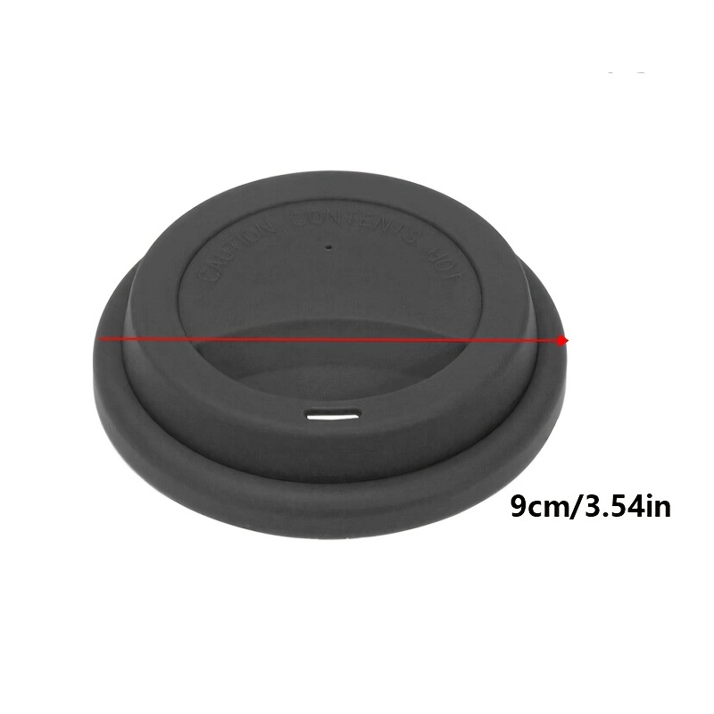 Silicone Drinking Lid Spill-Proof Cup Lids Reusable Coffee Mug Lids Coffee  Cup Covers 2 Pcs - Grey