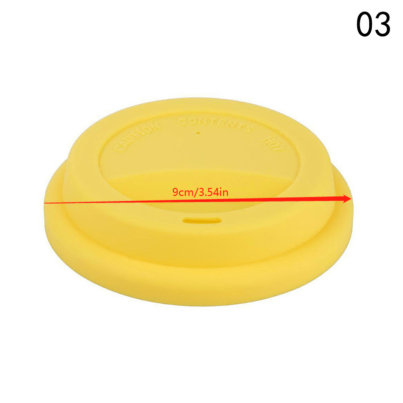 Silicone Drinking Lid Spill-Proof Cup Lids Reusable Coffee Mug Lids Coffee  Cup Covers 2 Pcs - Grey