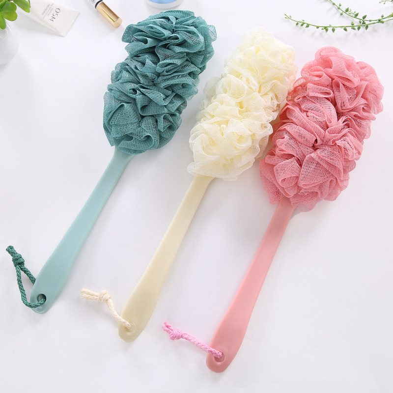 Long Handle Body Rubbing Shower Loofah Body Massager Loofahs Temu