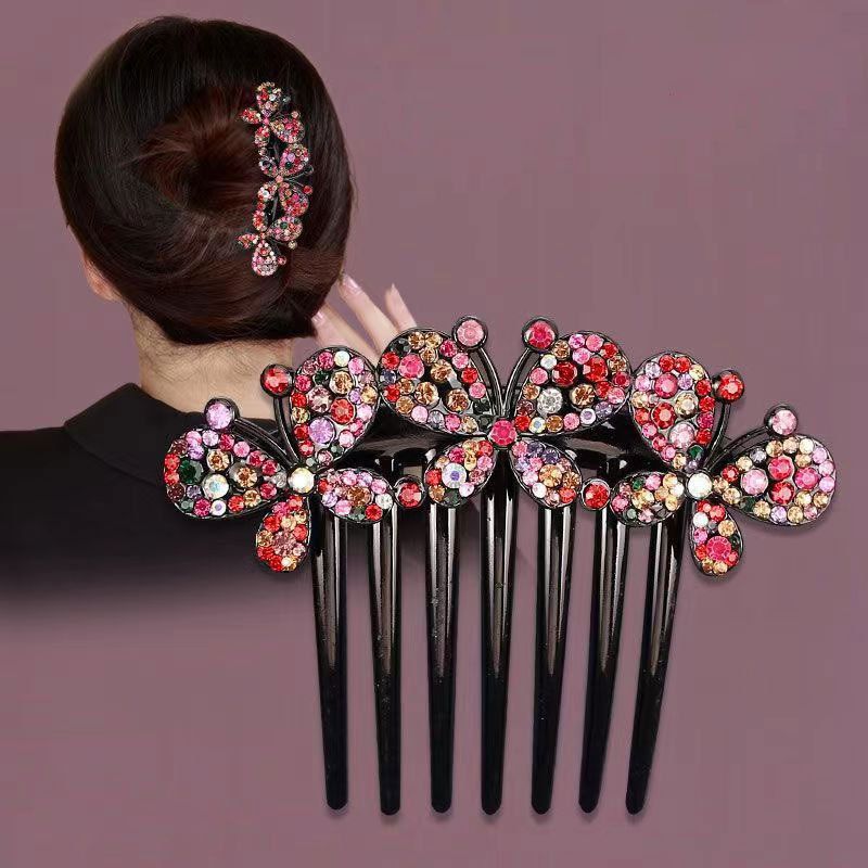 Rhinestone Butterfly Hair Comb Retro Elegant Hair Comb Pin Hair Accessories  For Women - Clothing, Shoes & Jewelry - Temu