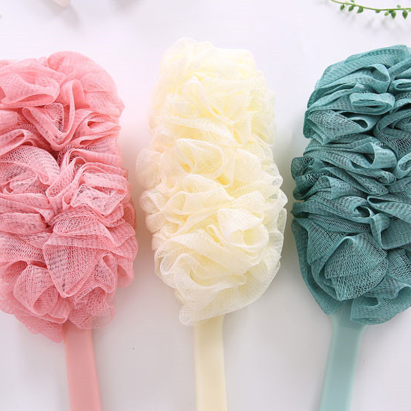 Long Handle Body Rubbing Shower Loofah Body Massager Loofahs Temu