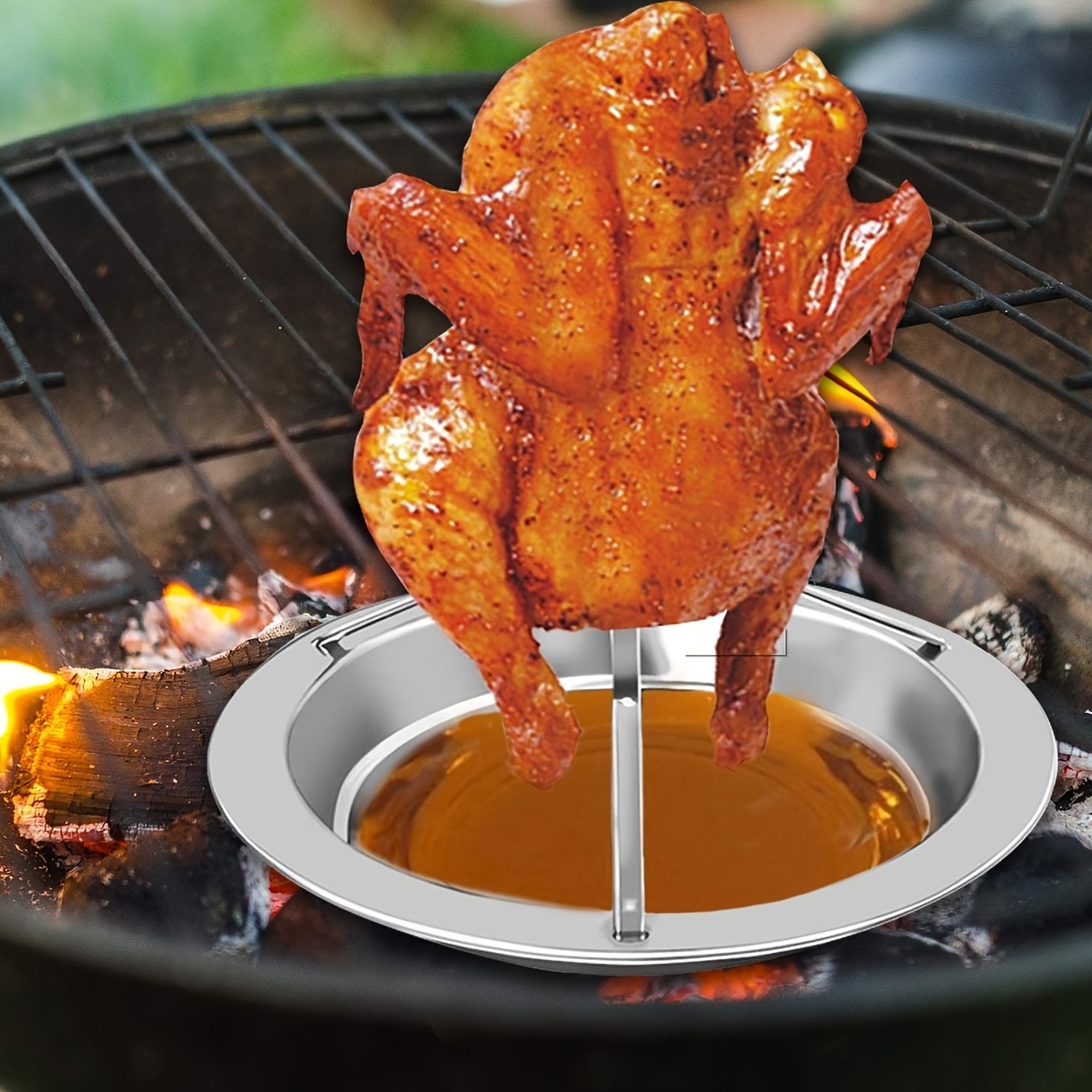 Roasting pan outlet grill rack