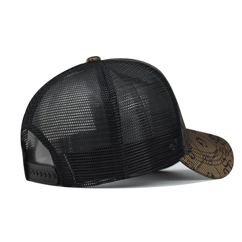Custom Logo Mesh Splicing Breathable Adjustable Baseball Cap Men Hip Hop  Summer Shade Snapback Hat Outdoor