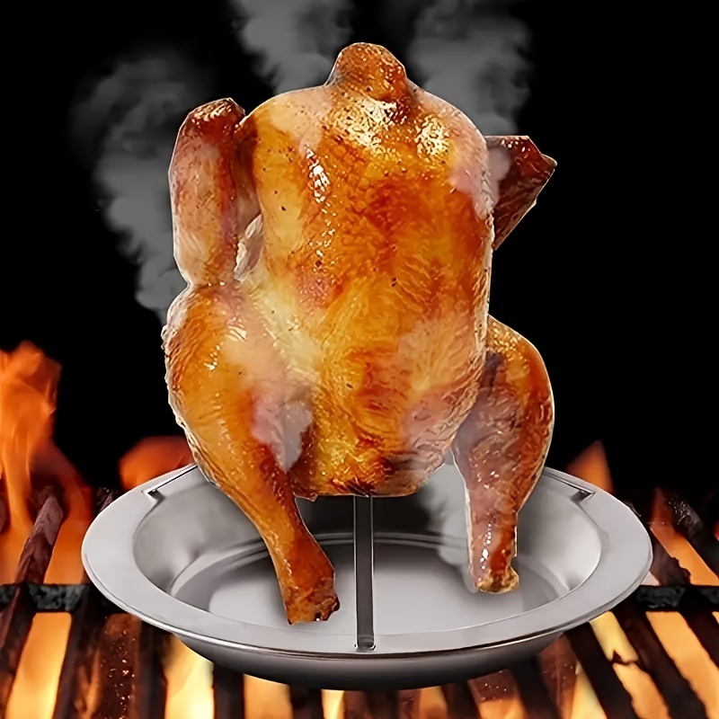 Stainless Steel Roast Chicken Pan Perfect Grilling Roasting - Temu