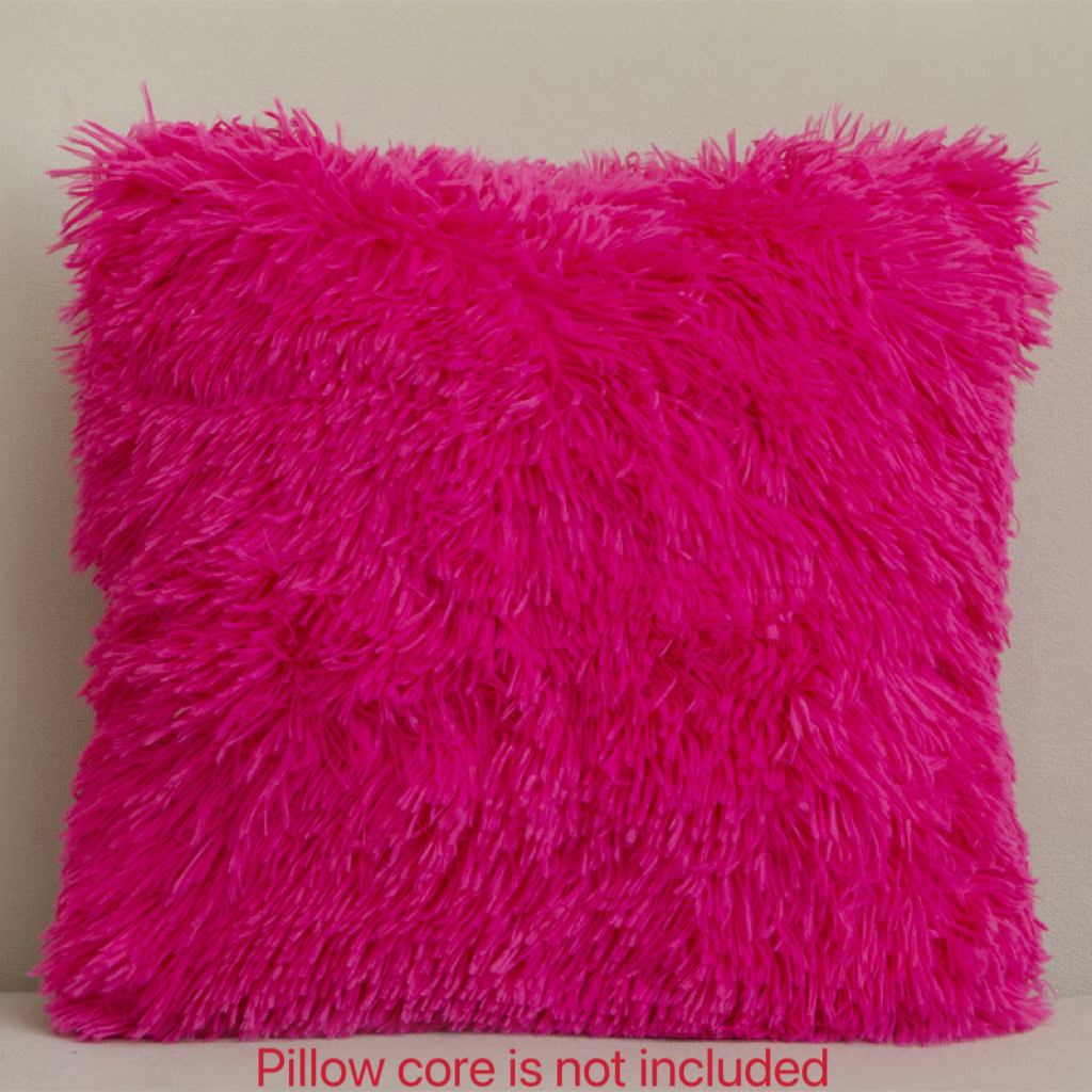 Luxury Faux Fur Throw Pillow Cover Deluxe Decorative Plush Pillow Case  Cushion Cover Shell For Sofa Bedroom Car - Temu