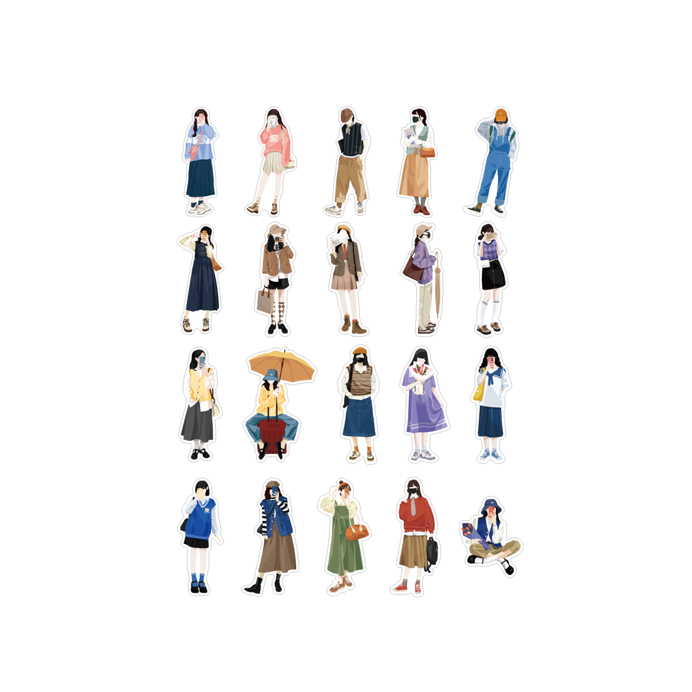 People Stickers Fashion People For Journaling Scrapbooking - Temu