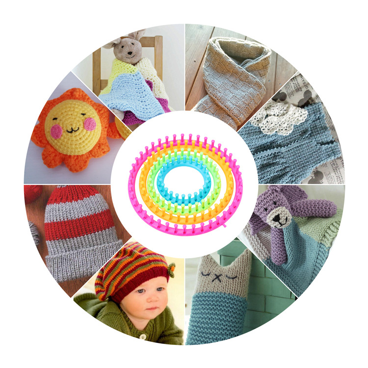  Crochet Machine, Hand Knitting Machine Dual Modes 22 Needles  for Scarves for Kids Handicraft Room, Household DIY Hat, Cloth, Socks