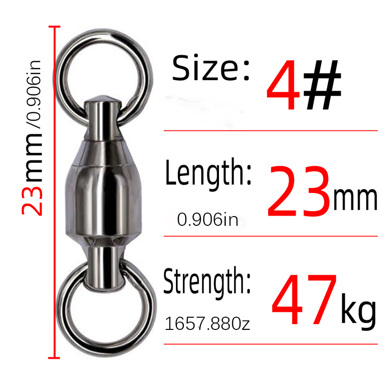 Heavy Duty Stainless Steel Fishing Swivels Ball Bearings - Temu