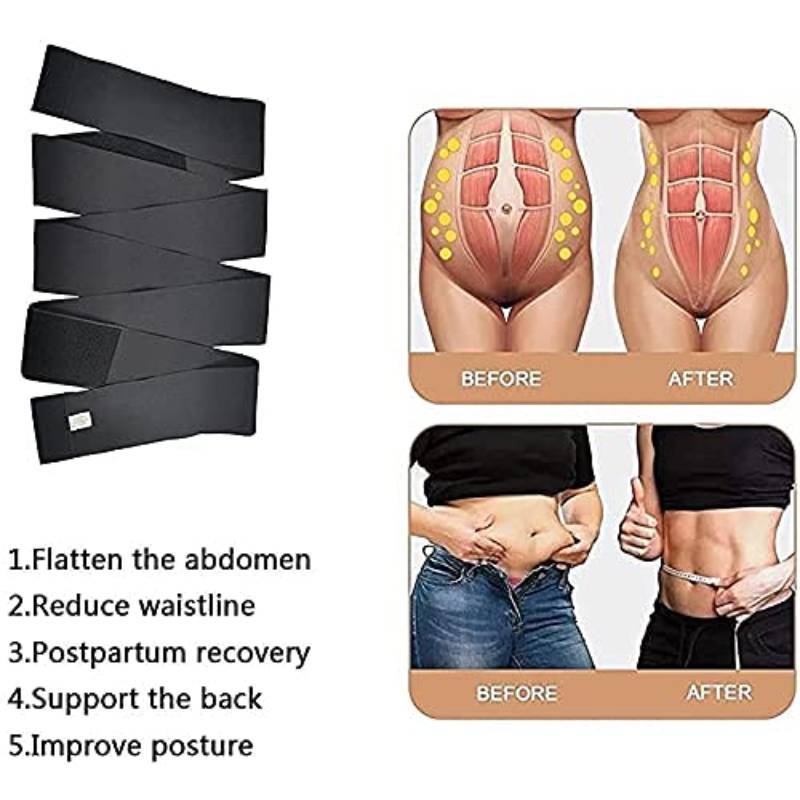 Shape Your Waist Instantly with HOPLYNN Neoprene Sweat Waist Trainer Corset  Trimmer Belt - For Women