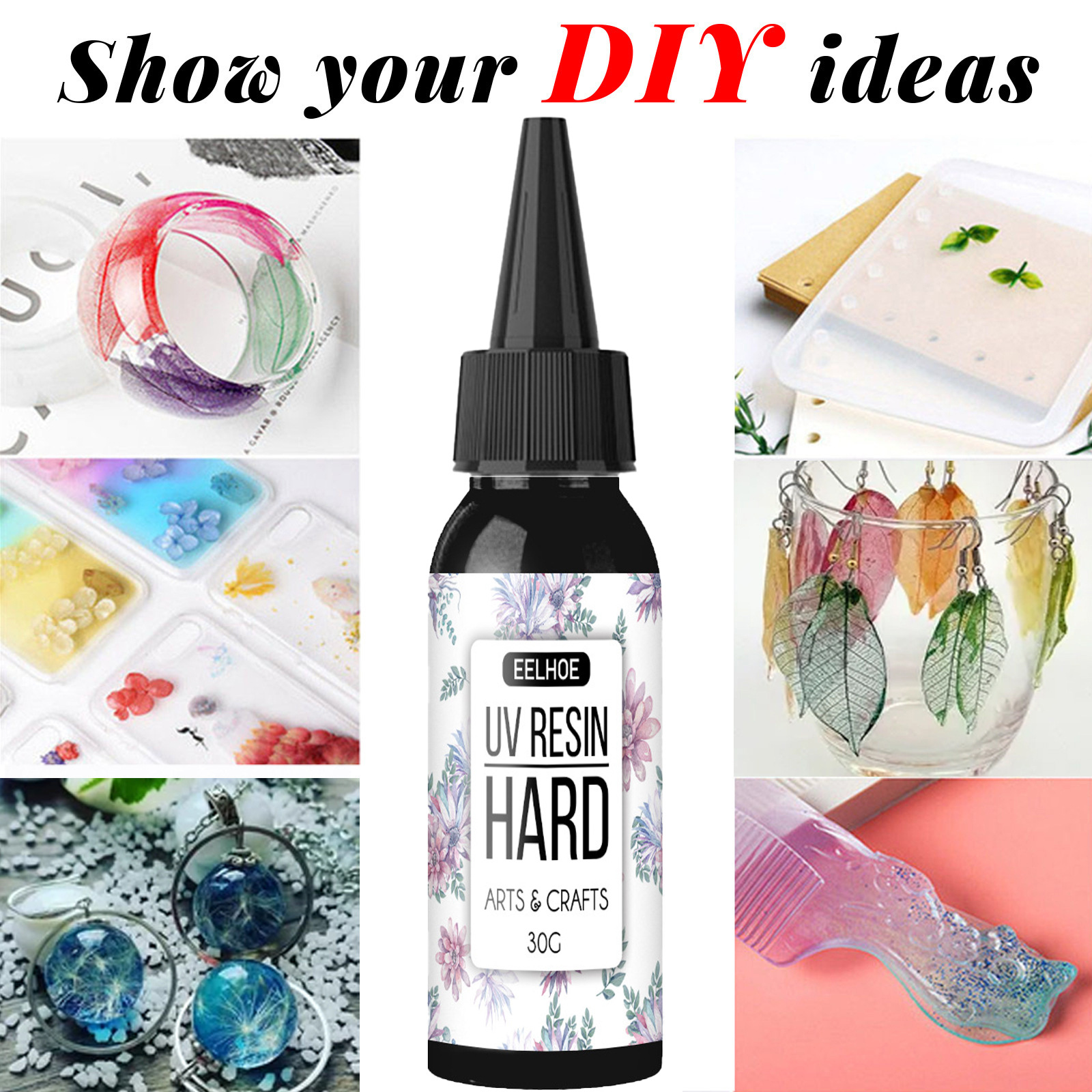 Instant Strong Super Glue DIY Craft Crystal Transparant UV Quick-drying  Liquid Clear Adhesive Glue Hard Curing Resin Gels - AliExpress