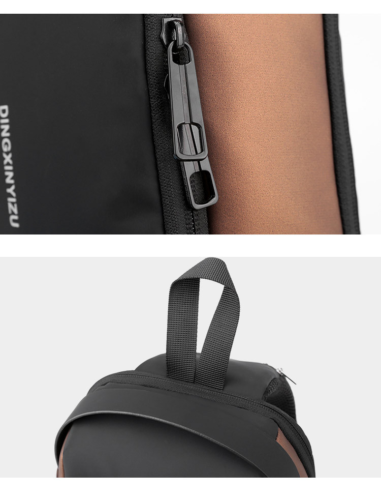 Fashion Casual Sports Combination Lock Antitheft Shoulder Messenger