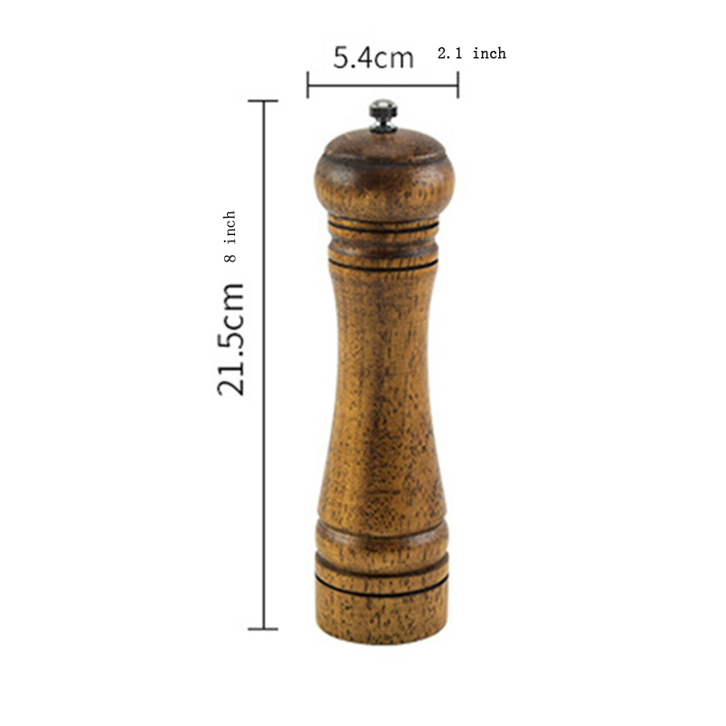 Wooden Salt And Pepper Grinder Set Black Beechwood - Temu