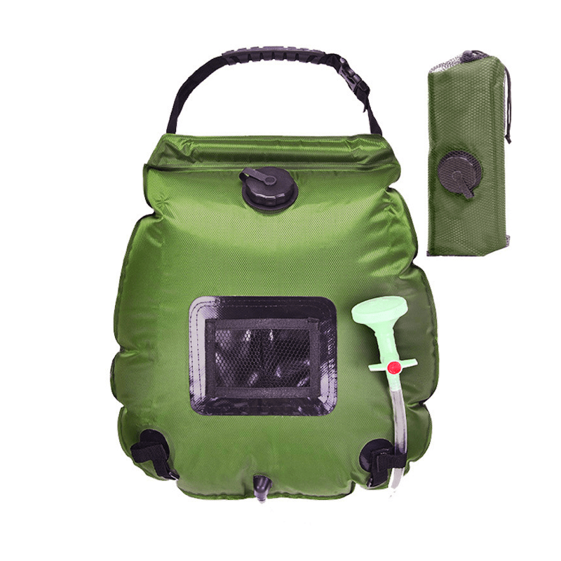 Ducha portátil Camping, 5 galones / 20l Bolsa de ducha solar al aire libre  Solar calentado Premium Camping Ducha Bolsa de verano