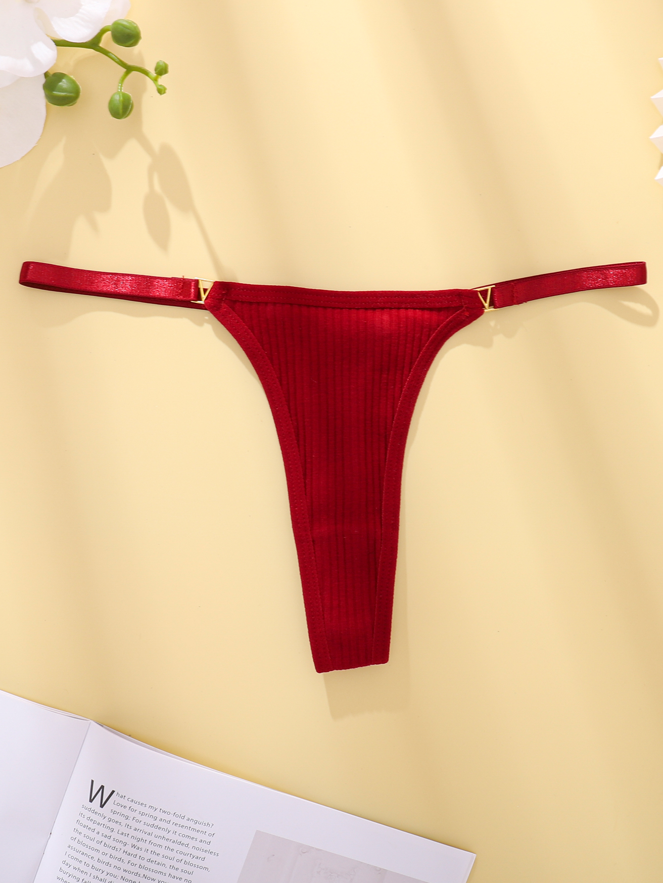 Low Rise Ribbed G string Thongs Underwear Sexy Panties Pack - Temu