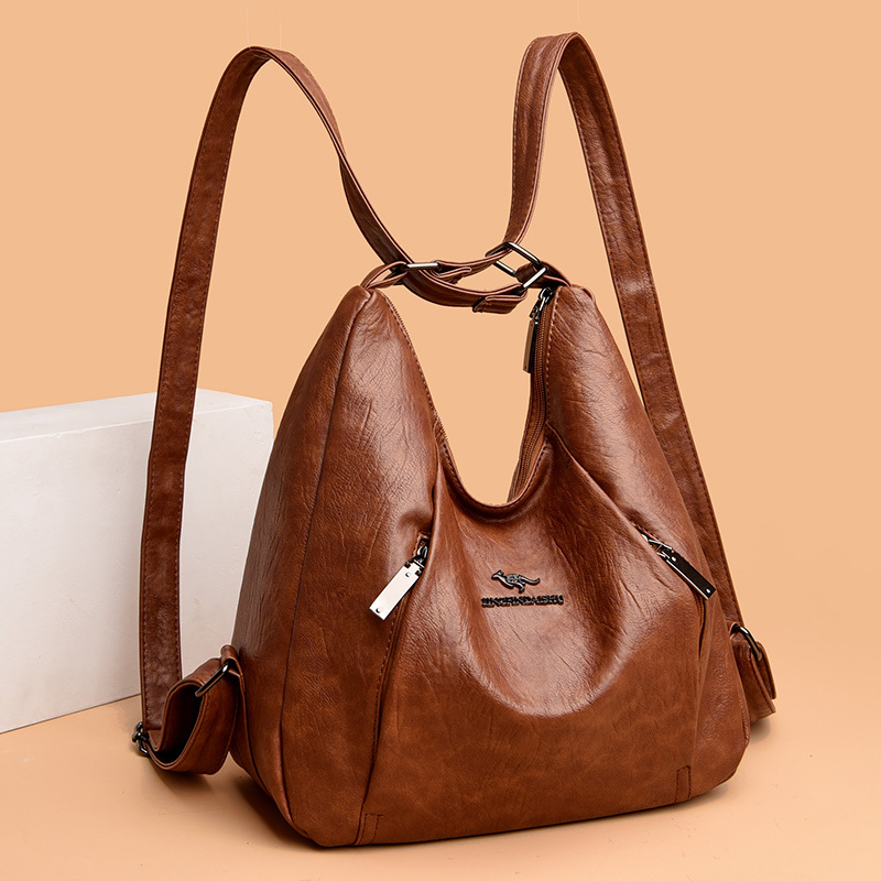 Vintage Hobo Bag With Large Capacity, Retro Pu Single-shoulder Bag