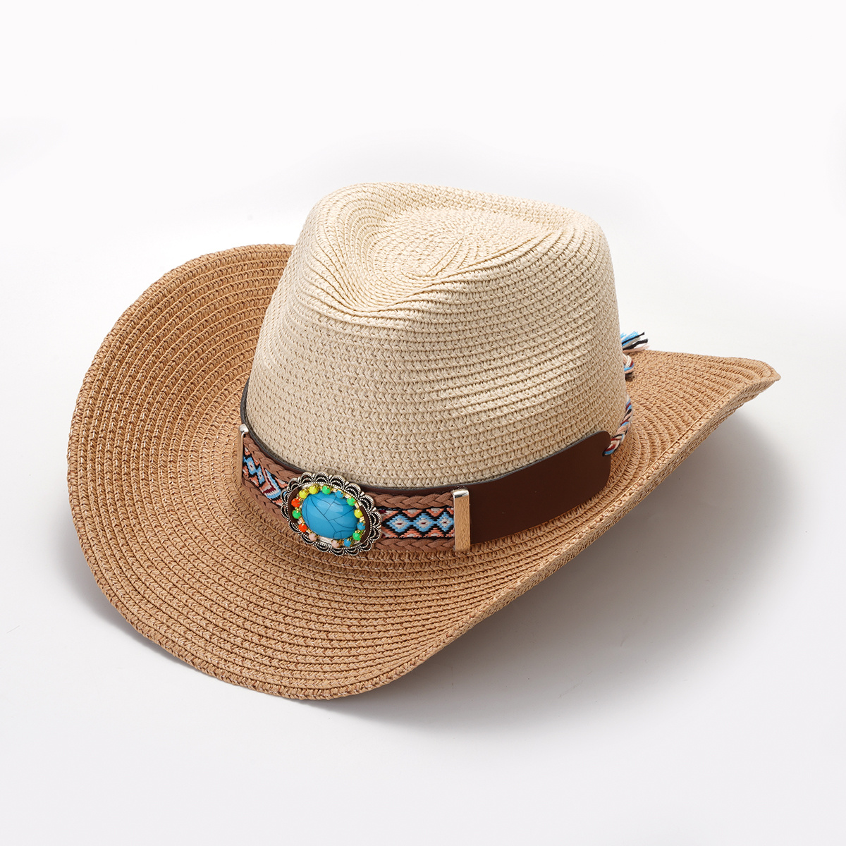 Rope Cowboy Hat Khaki