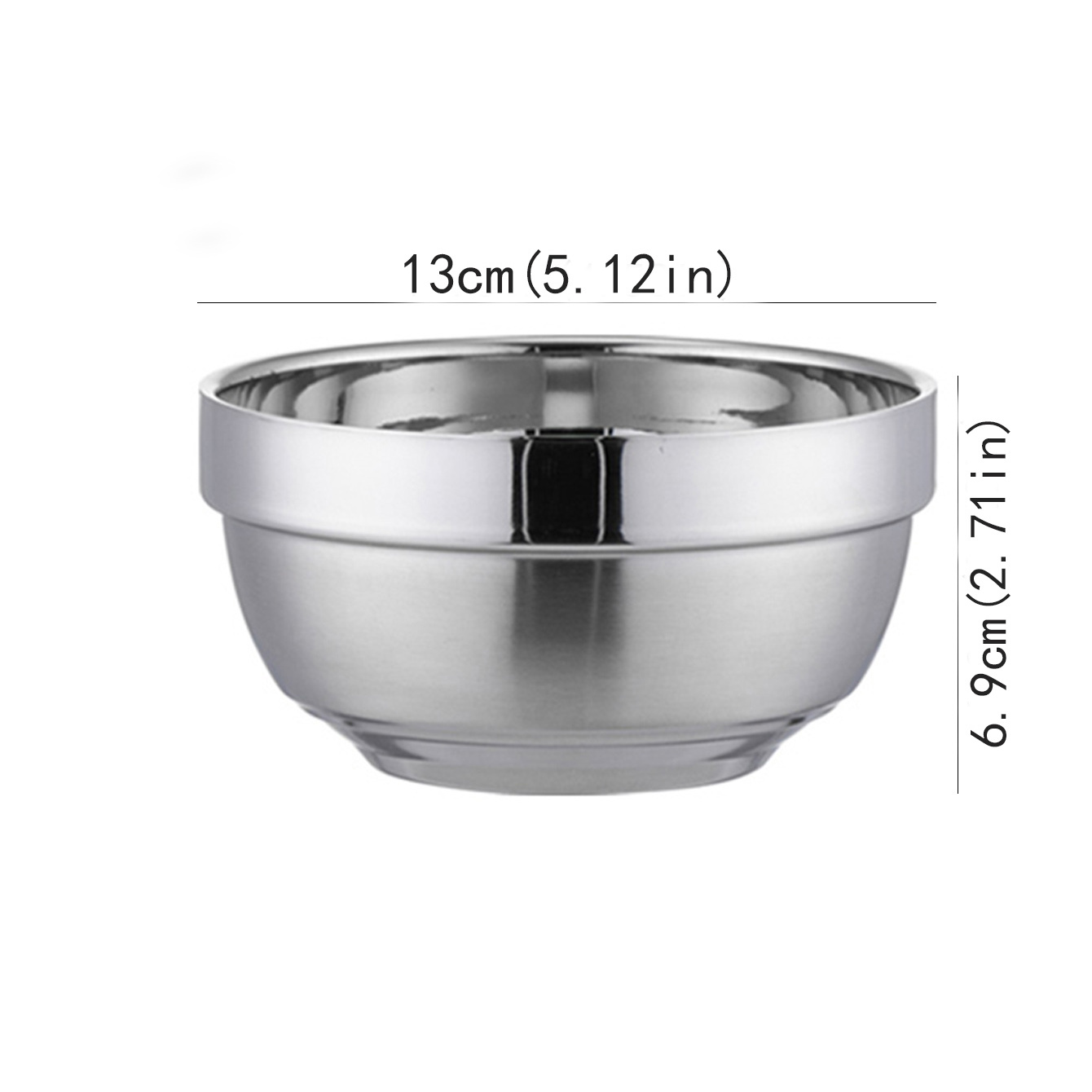 Stainless Steel Bowl Cereal Bowls Multipurpose Insulated Bowl