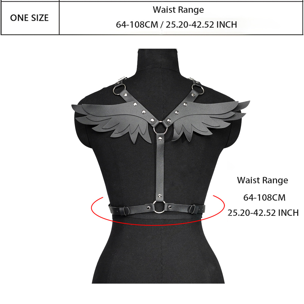 Sexy Harness Angel Wing Chest Harness Belt Gothic Vitality - Temu