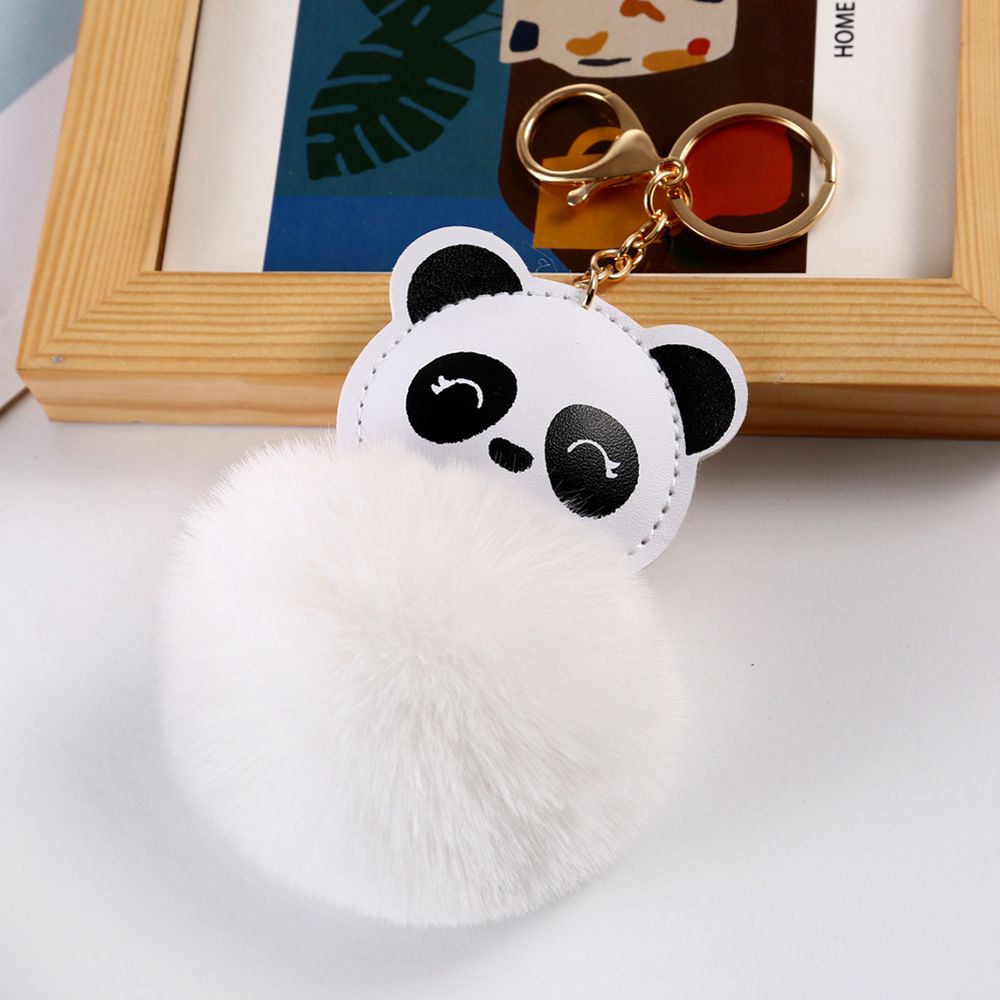 Panda Pom Pom Keychain Plush Cute Cartoon Animal Bag Key Chain Keyring  Ornament Bag Purse Charm Accessories - Clothing, Shoes & Jewelry - Temu