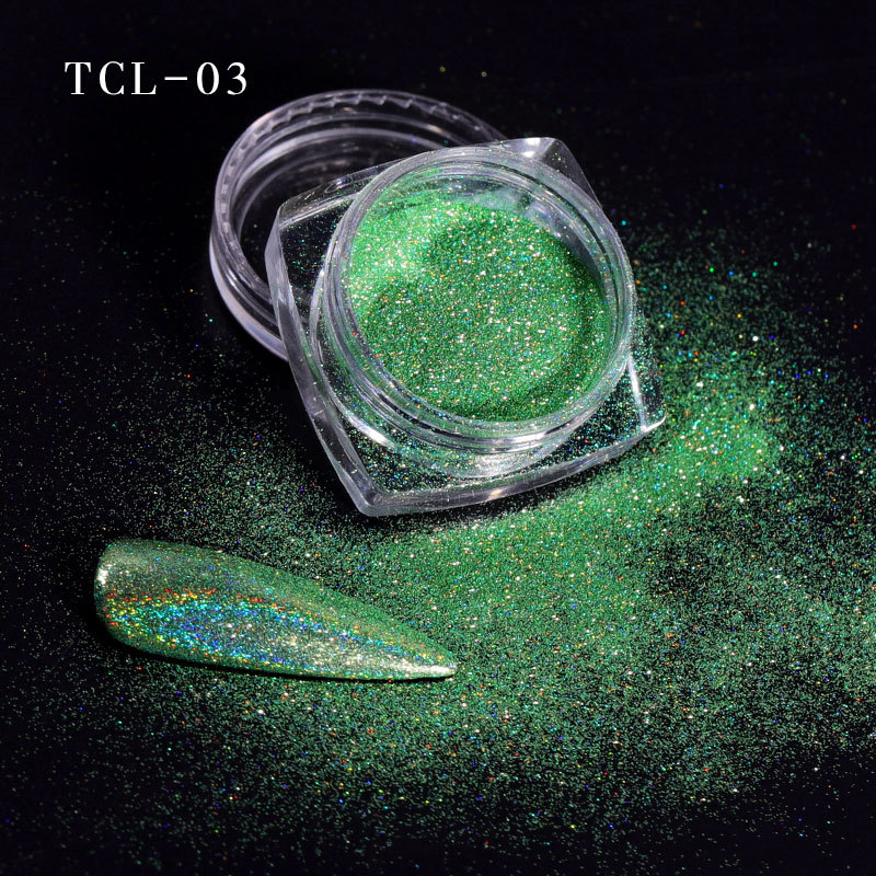 Glitter Holographic Green - Mondo Fai da Te