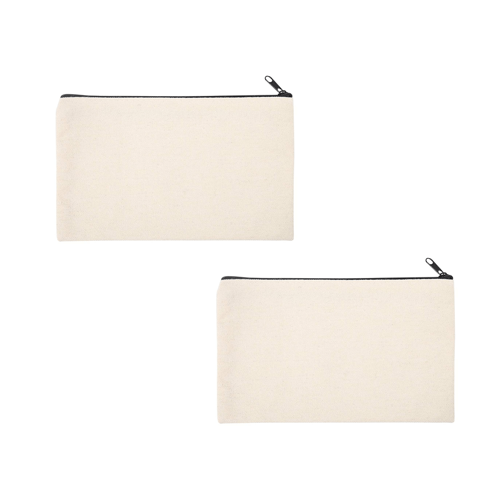 Blank DIY Craft Bag Canvas Pencil Case Blank Makeup Bags- Canvas