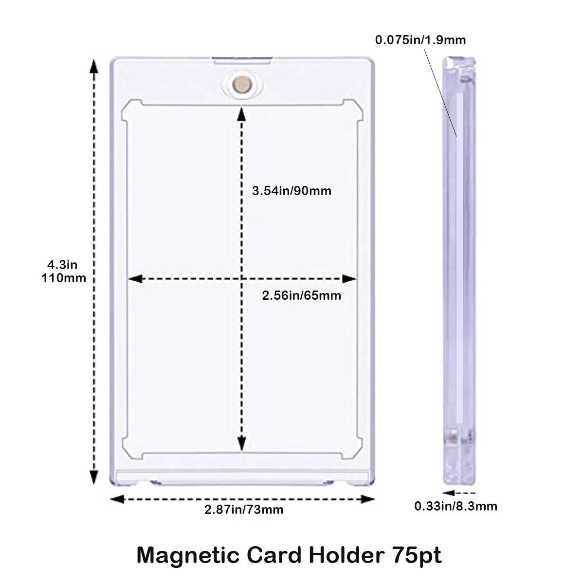 35pt Card Brick Card Set Strong Magnetic Star Card Game King Magic Card  Transparent Protective Shell Collection - Temu