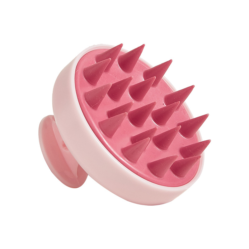 soft silicone hair massage brush silicone shampoo hair brush hair washing comb skin friendly soft and comfortable exfoliates scalp dead skin three colors available details 6