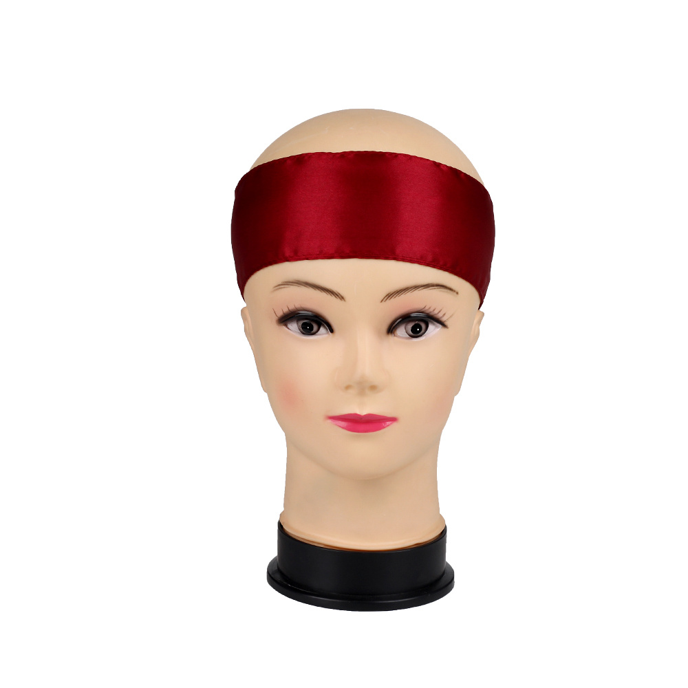 Polyester Satin Silk Head Scarf Hair Tie Band Hair Frontal Wraps