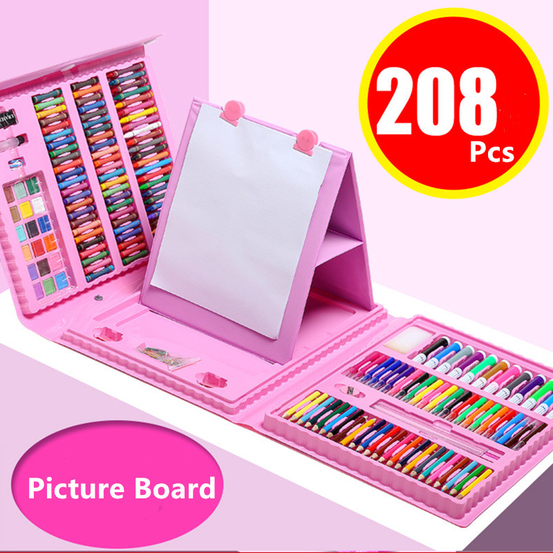 208pcs Painting Drawing Art Artist Set Kit For Kids Children Boys