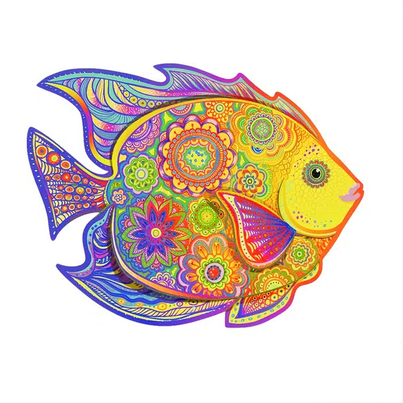 wooden puzzle for adults unique 331 pieces animals shaped puzzles wood ...