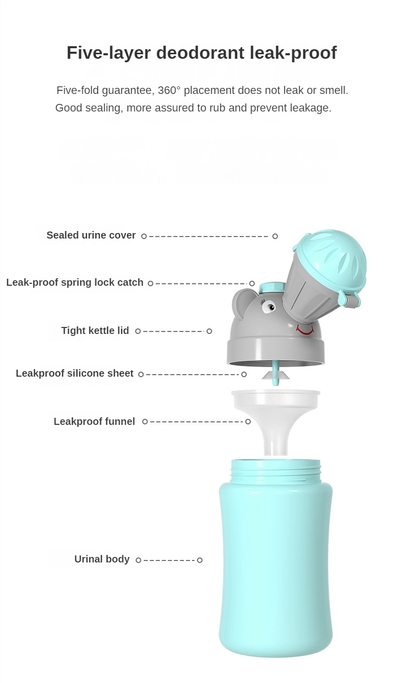 WIKEA Urinoir Portable d'urgence, Pot d'urine rétractable et réutilisable  avec Couvercle et Tube pour Femmes, Hommes et Enfants - Toilette Mobile