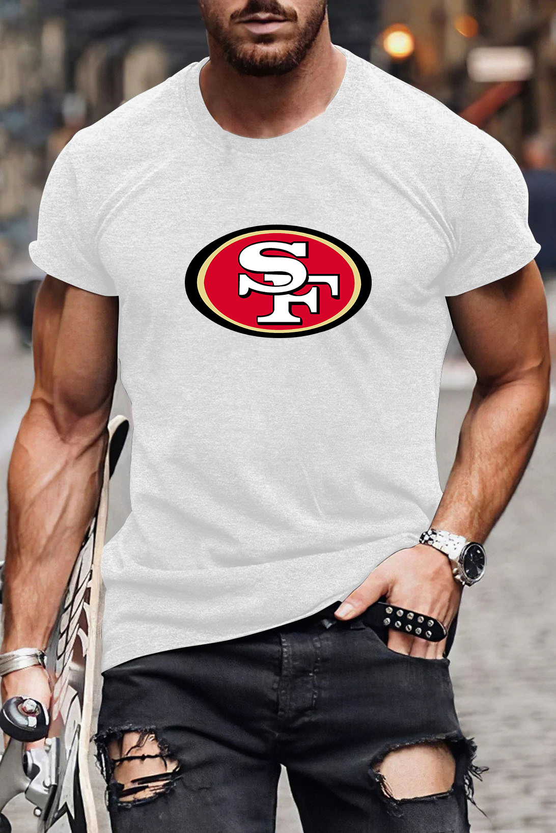 San Francisco 49ers T-Shirt Short sleeve tee cute tops Blouse new