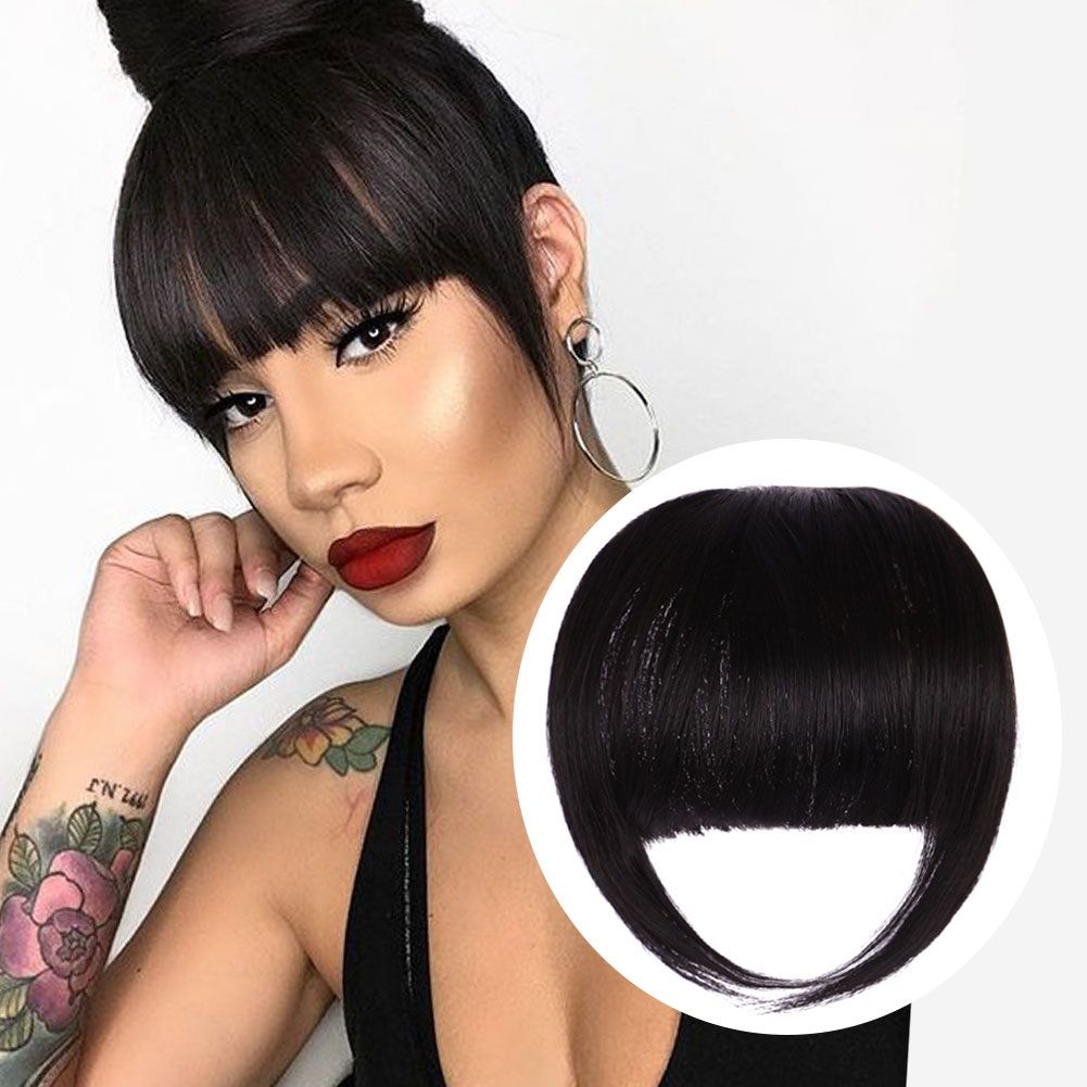 Bangs Clip In Bangs Hair Clip Thick Bangs Hair Clip Extension Neat Fringe  Hair Bangs With Temples Hair In Clip Natural Flat Bangs Invisible  Hairpieces Bangs For Daily Wear | Free Shipping