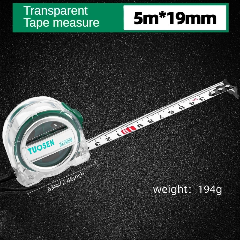 1pc 1.64ft Tape Measure, Self-locking Steel Retractable Ruler, Magnetic  Claw Tip Measuring Tape