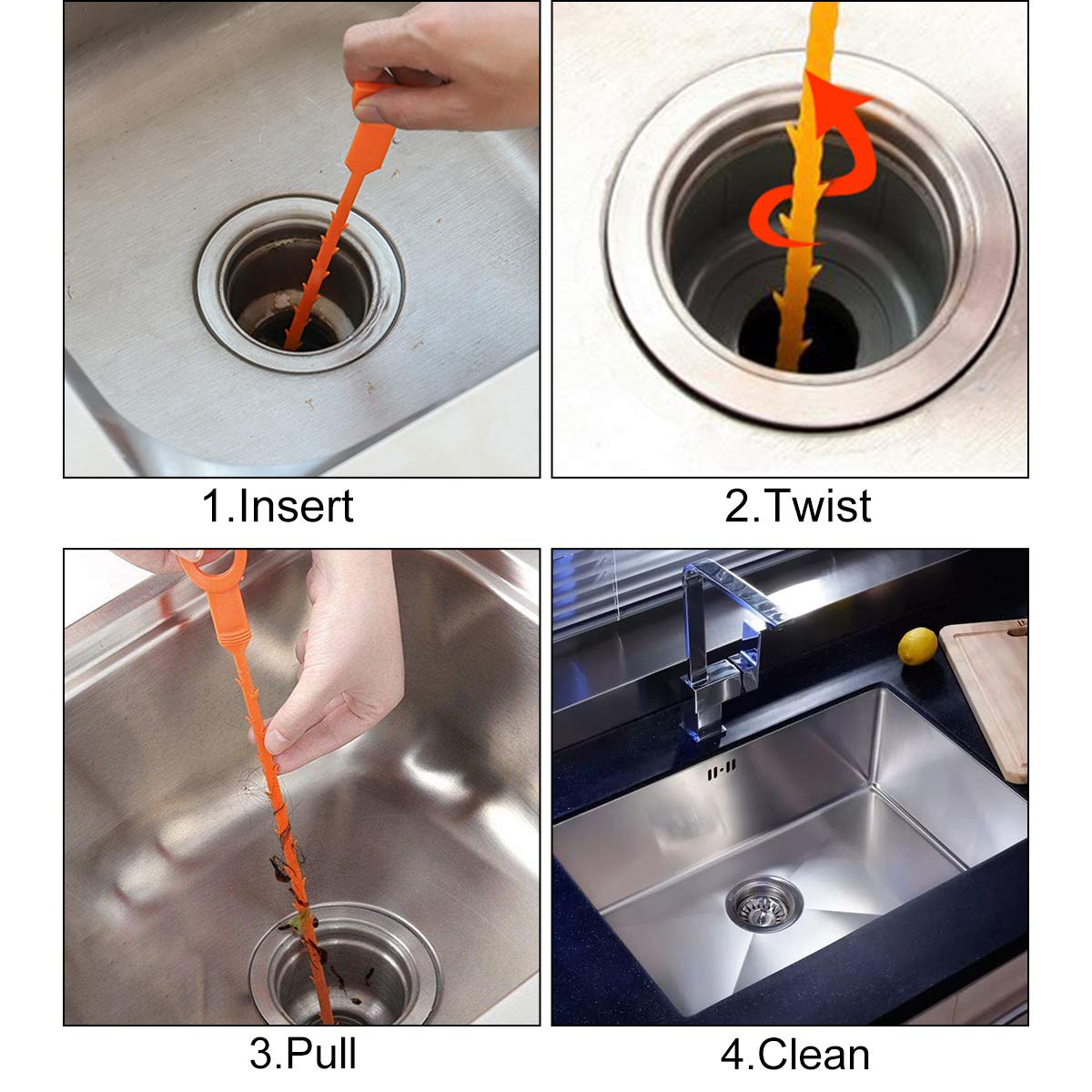 Drain Clog Remover Drain Snake Hair Catcher Shower Drain Temu