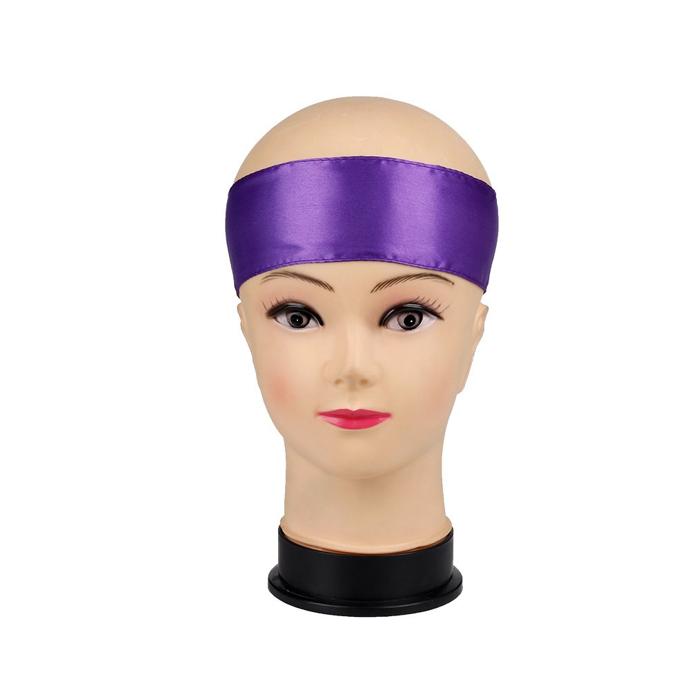 Polyester Satin Silk Head Scarf Hair Tie Band Hair Frontal Wraps