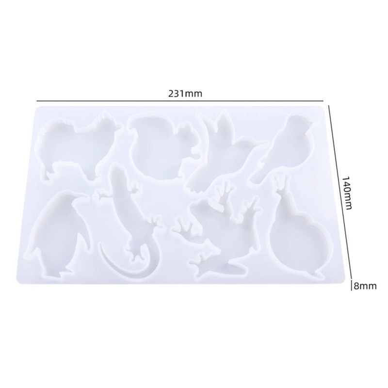 2 moldes de resina de silicona moldes de resina epoxi moldes de silicona de  animales terrestres marinos para fundición de resina epoxi llavero – Yaxa  Costa Rica