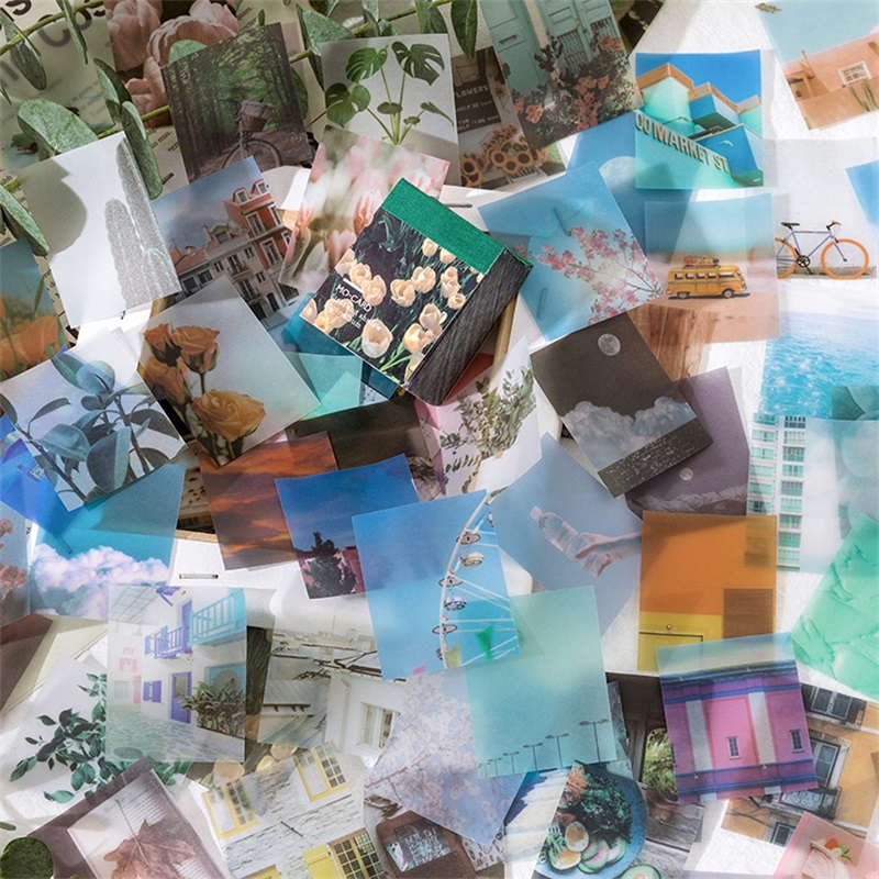 366pcs Sulfate Paper 2In 1 6In Retro Note Art Painting Decoration