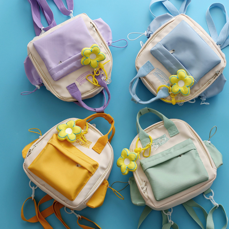 Mini Colorful Straw Backpack,striped Mini Backpack, Leisure Backpack - Temu