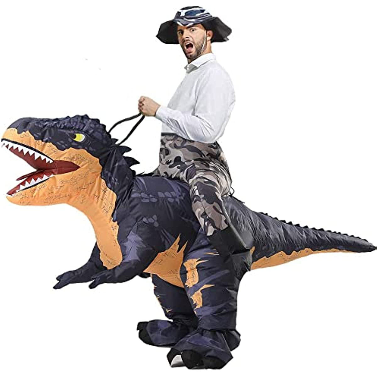 Inflatable Ride On Dinosaur Costumes Adult T Rex Ride Halloween